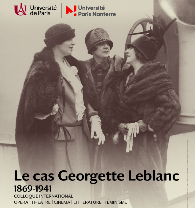 Colloque international / Le cas Georgette Leblanc (1869-1941). Opéra, théâtre, cinéma, littérature et féminisme, 10-11 décembre 2021
