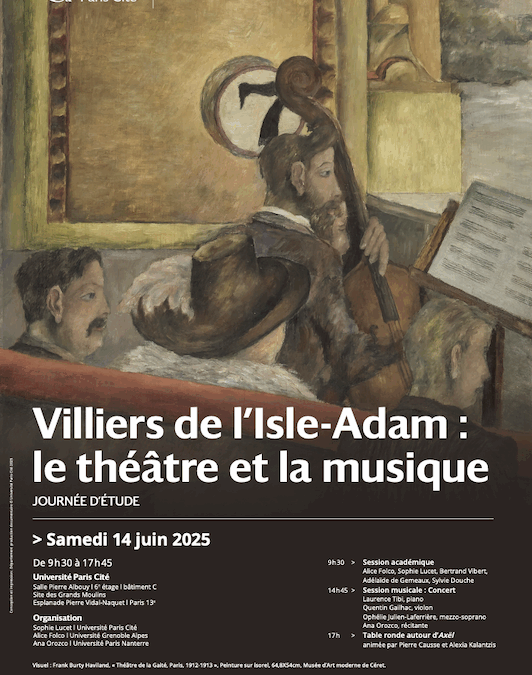 Journée d’étude / Villiers de l’Isle-Adam : le théâtre et la musique
